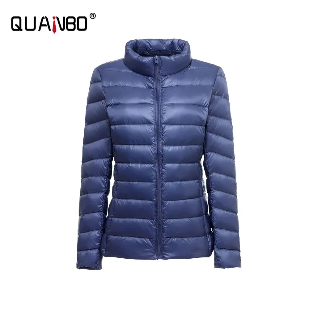 15 Colors Female Slim Fit Short Portable Windproof Puffer Jacket