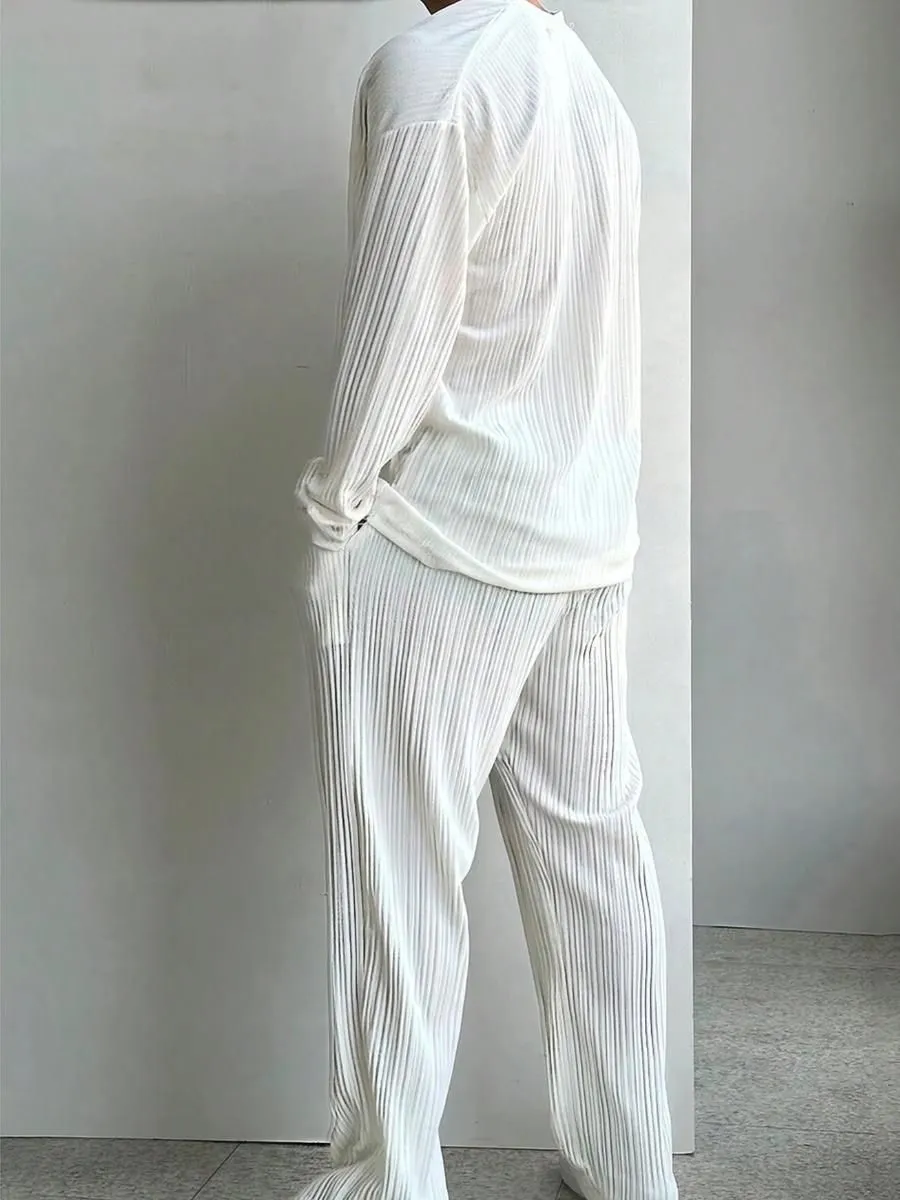 2-Piece Cotton Blend Lounge Set