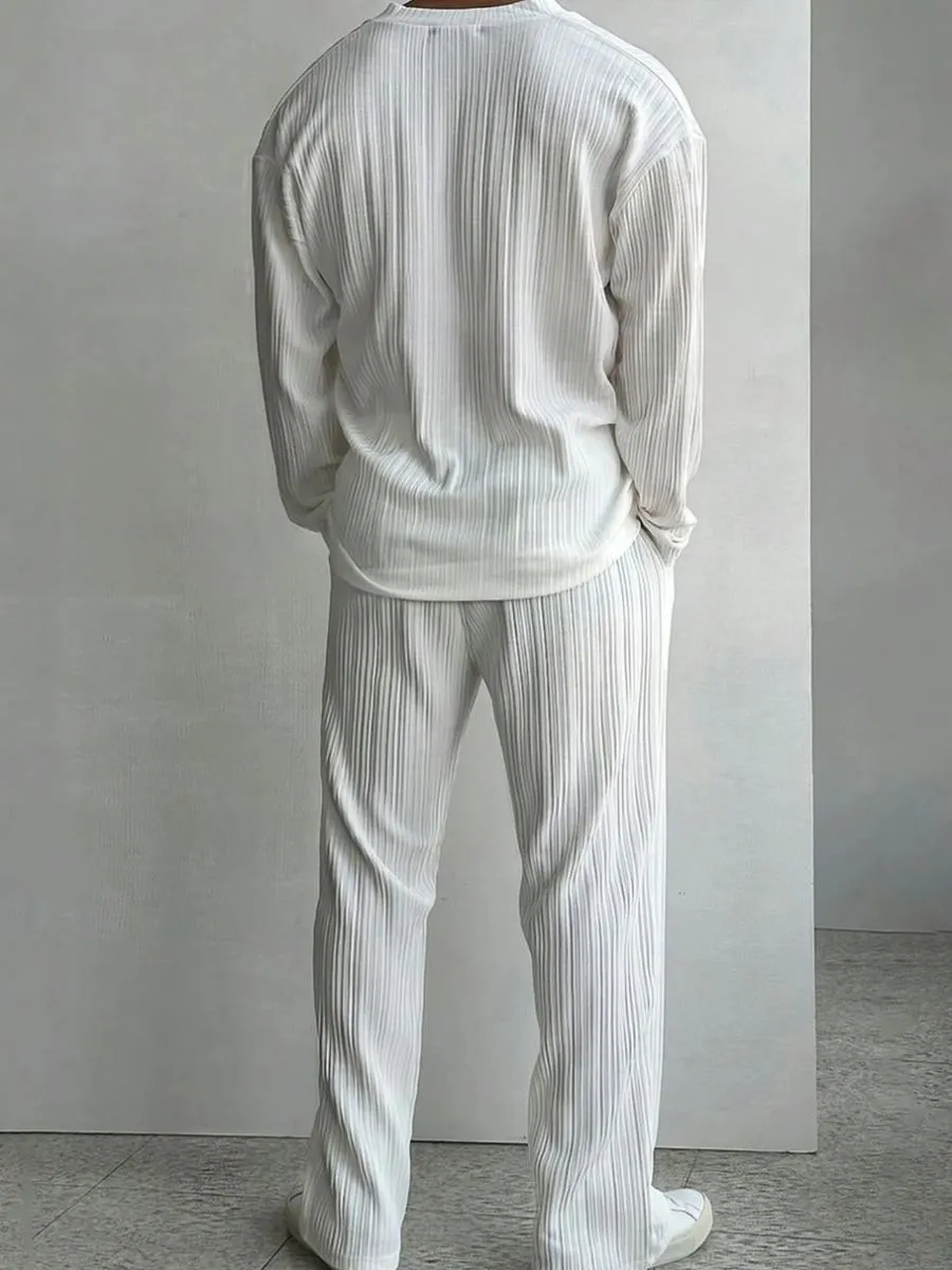 2-Piece Cotton Blend Lounge Set