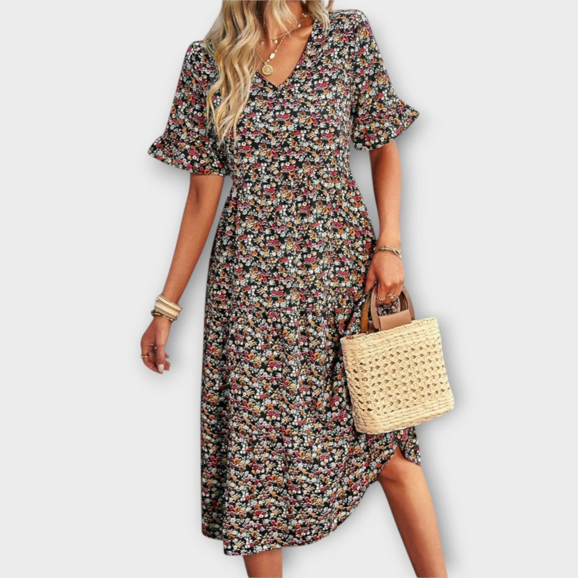 Ema Floral Midi Dress