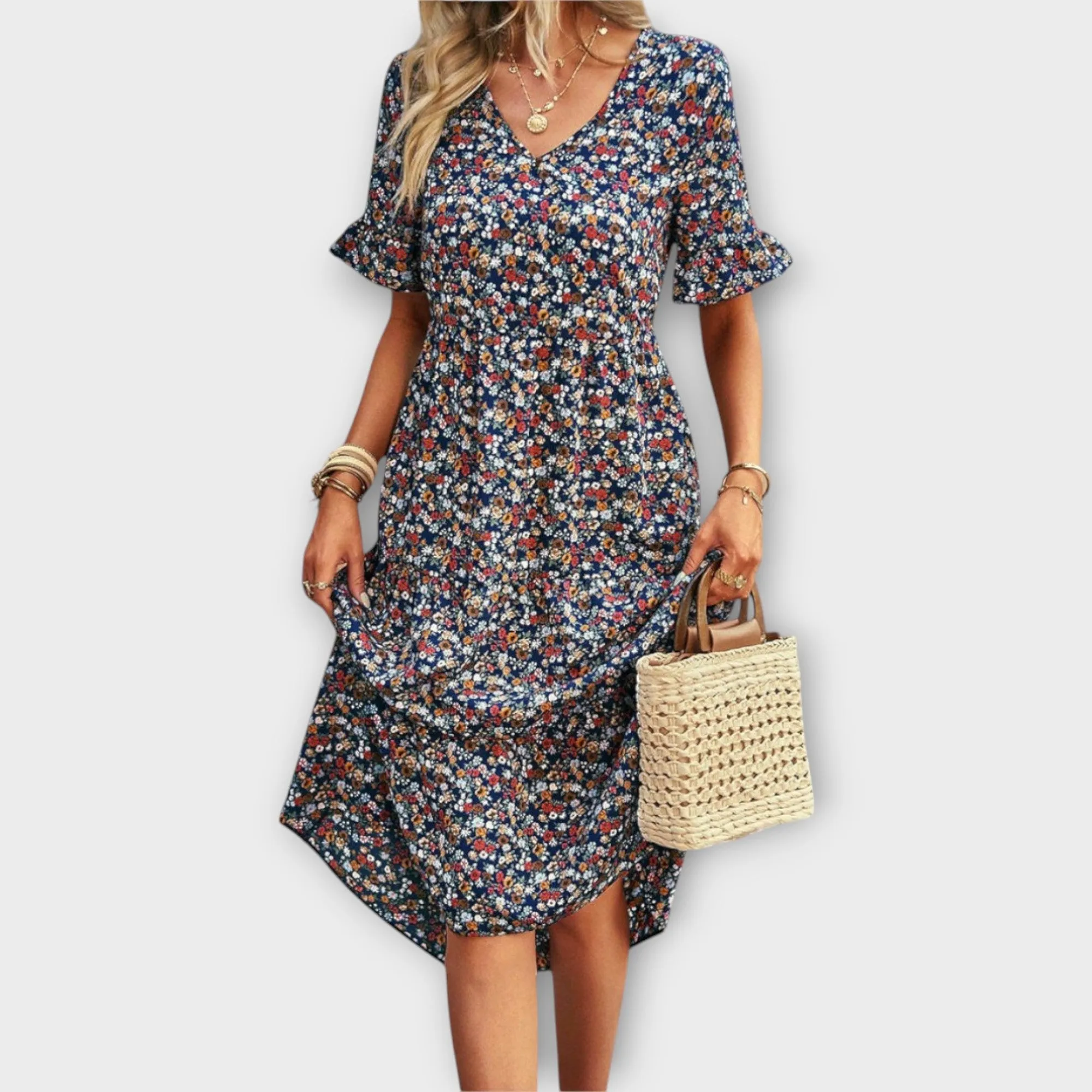 Ema Floral Midi Dress