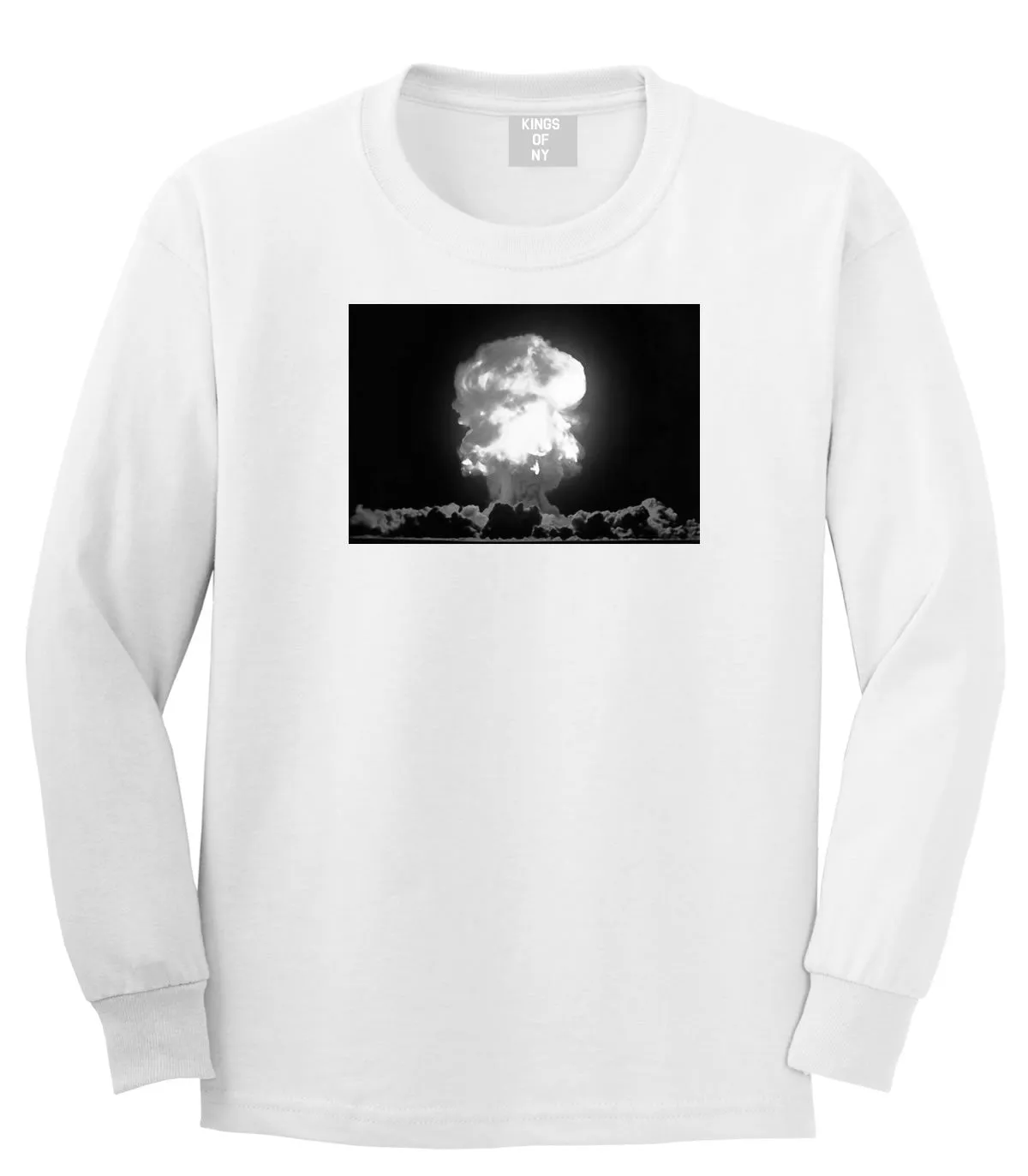 Explosion Nuclear Bomb Cloud Long Sleeve T-Shirt