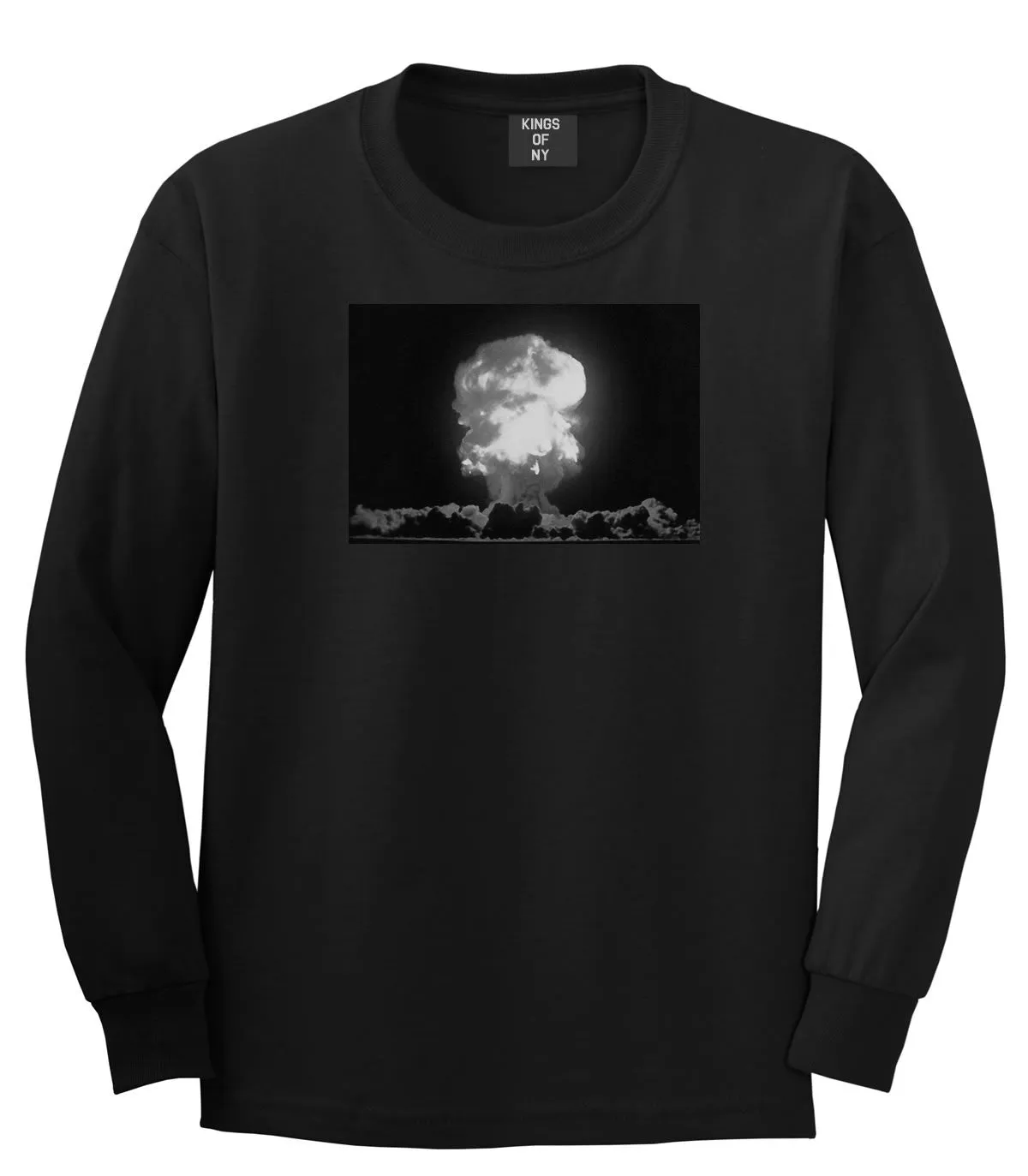 Explosion Nuclear Bomb Cloud Long Sleeve T-Shirt
