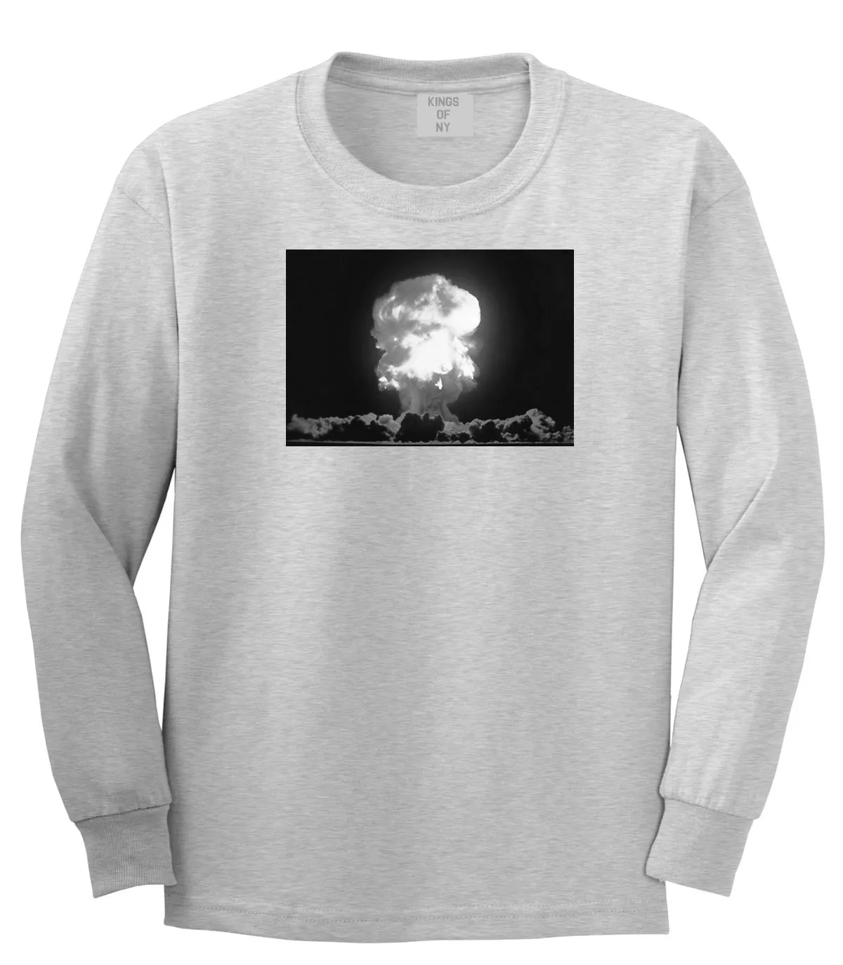 Explosion Nuclear Bomb Cloud Long Sleeve T-Shirt
