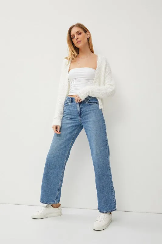 FUZZY CARDIGAN (IVORY)