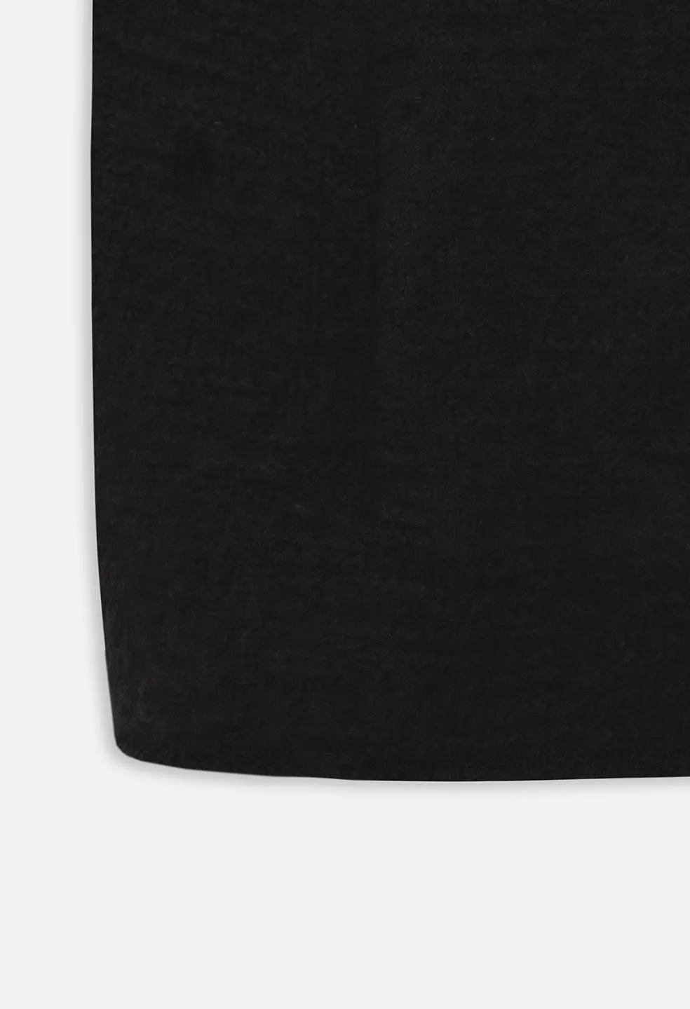 Glitch Jacquard Poncho / Black