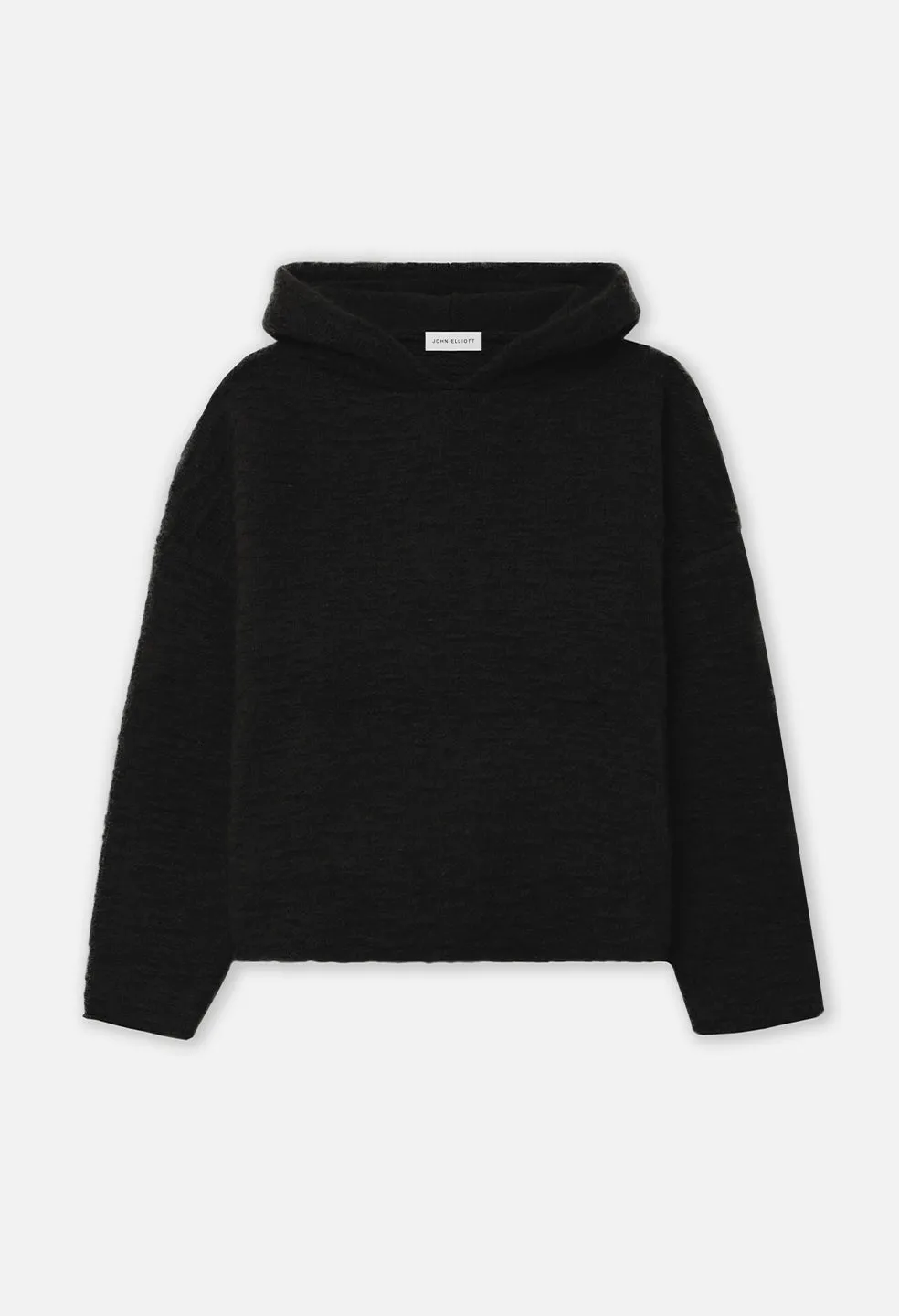 Glitch Jacquard Poncho / Black