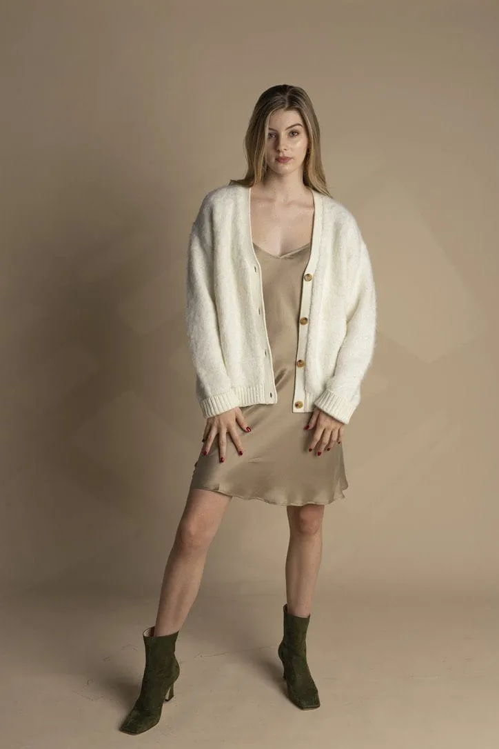 Grandpa Oversized Knitted Cardigan