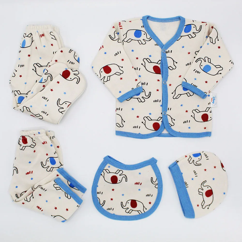 Imported Newborn Baby Cute Winter Warm 5 Pcs Starter Set For 0-3 Months