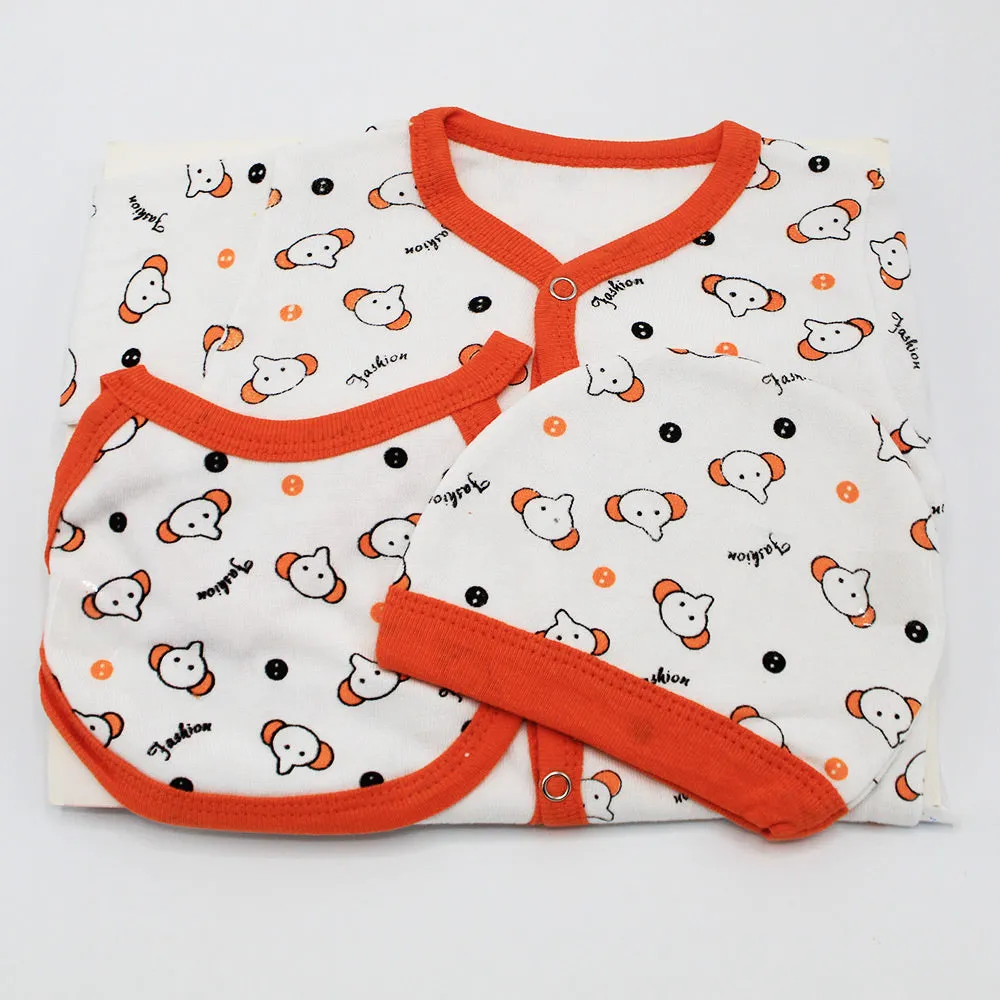 Imported Newborn Baby Cute Winter Warm 5 Pcs Starter Set For 0-3 Months