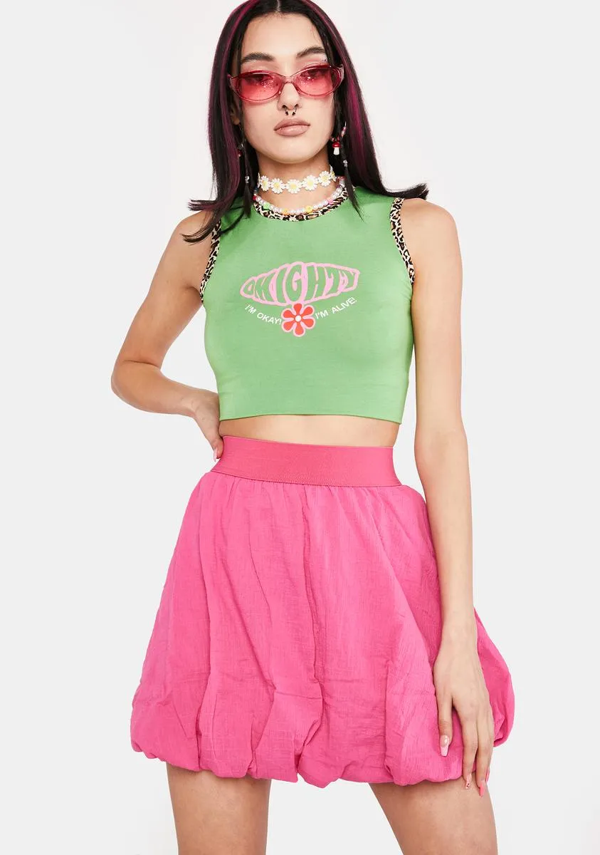 Kiss Dying To Know You Pleated Skirt