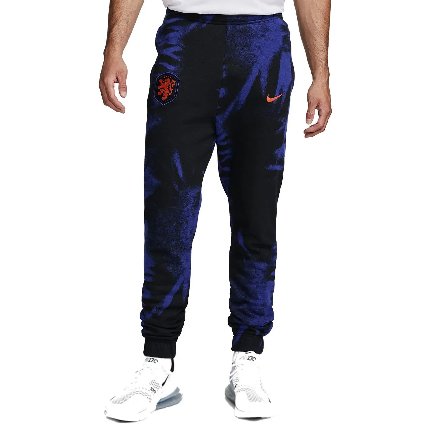 Netherlands blue/black camo Casual fleece tracksuit 2022/23 - Nike