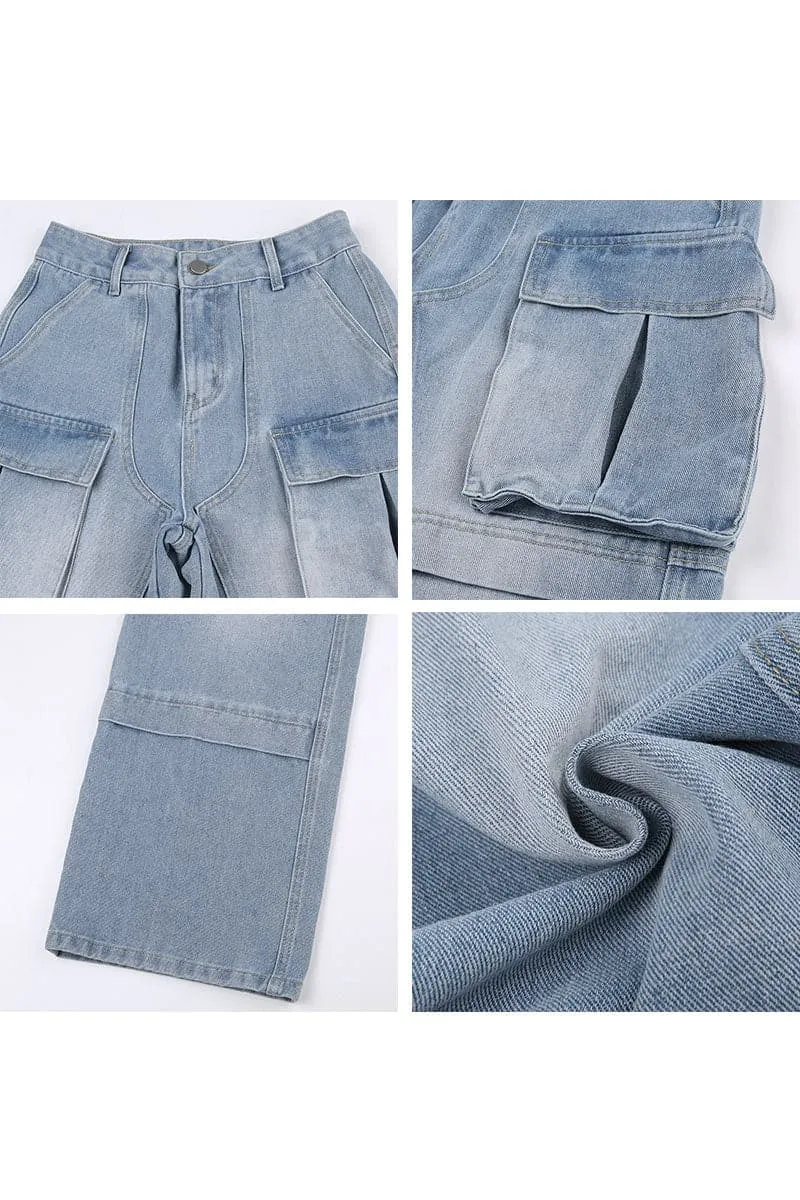 PC440 Pockets Denim Straight Jeans