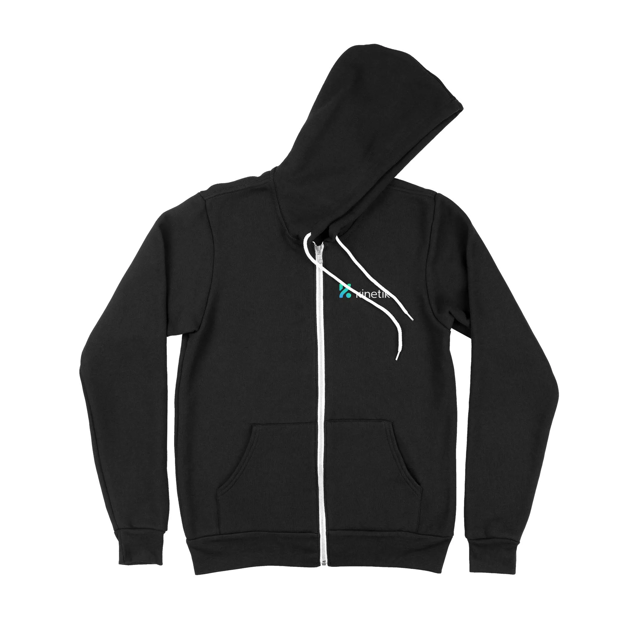 Premium Zip Hoodie - Kinetik Light Logo