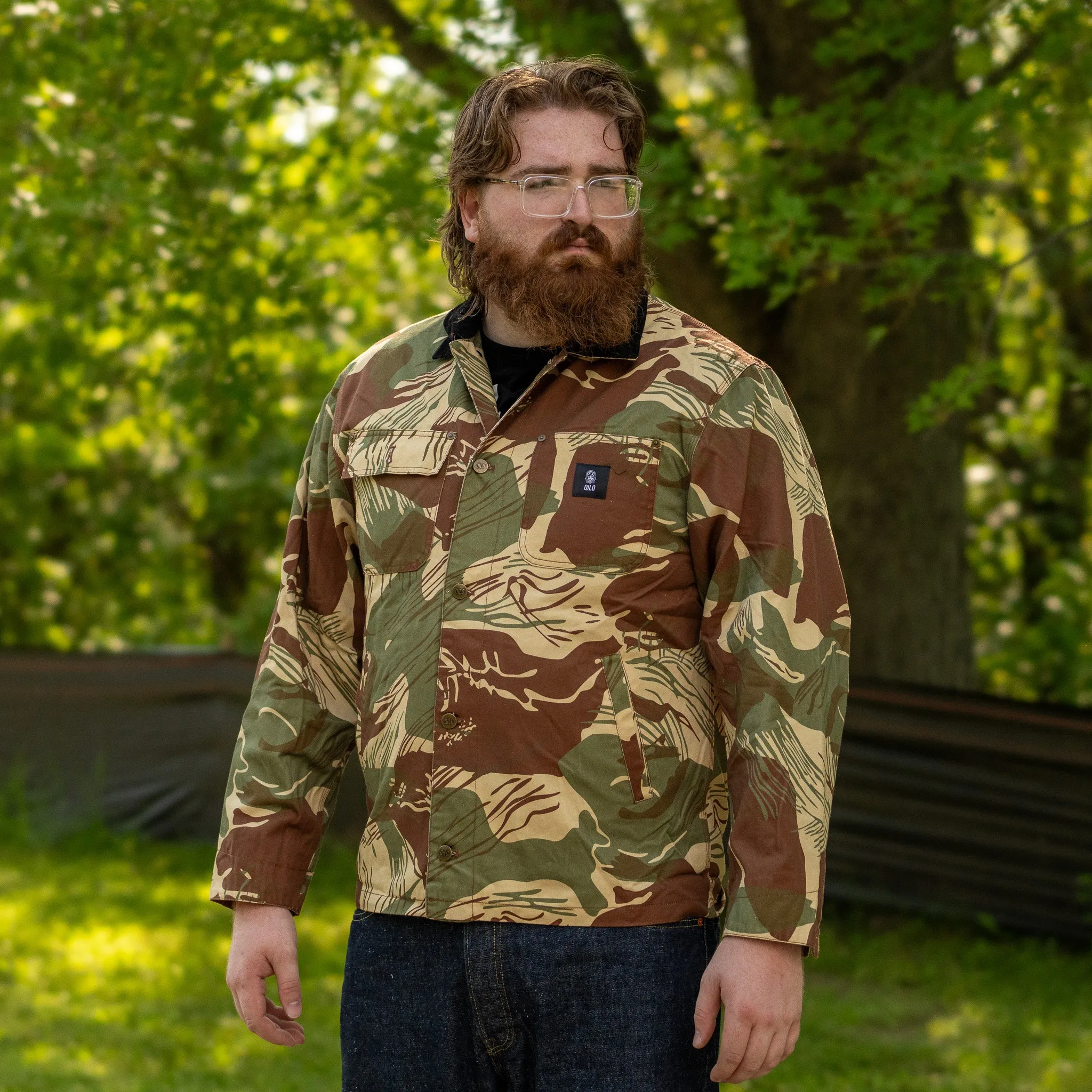 QILO x WRMFZY Chore Coat in Rhodesian Brushstroke