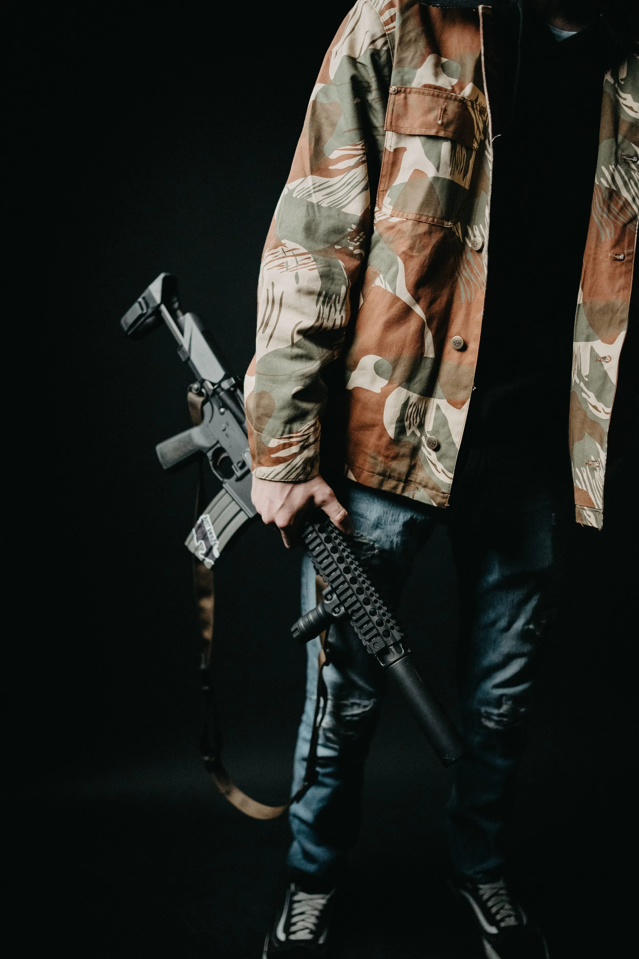 QILO x WRMFZY Chore Coat in Rhodesian Brushstroke