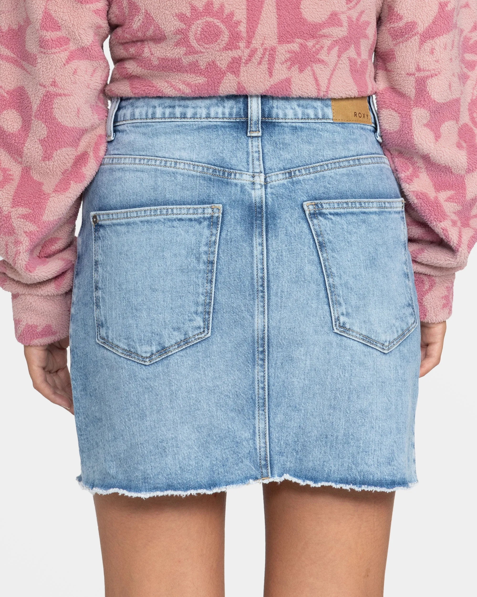 Rain Mini Denim Skirt - Beau Blue
