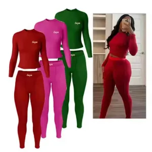 Red Women's Clothing Custom Logo-ملابس نسائية حمراء