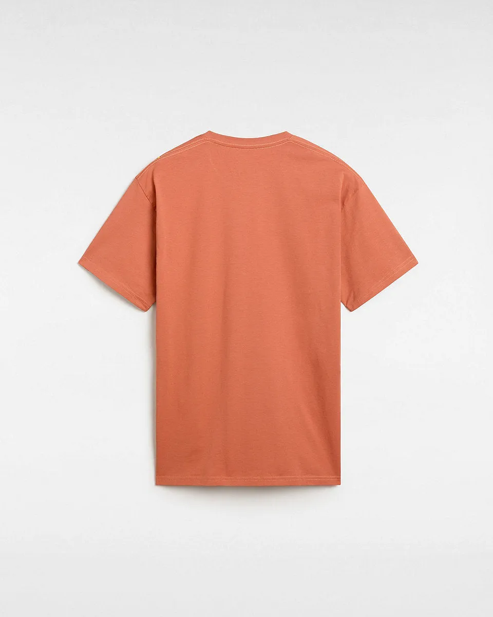Vans Mens Left Chest Logo T-Shirt - Auburn
